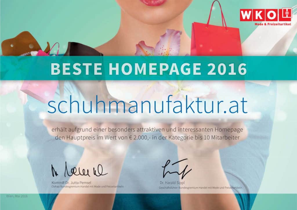 Beste Homepage 2016 Feine Wiener Schuhmanufaktur